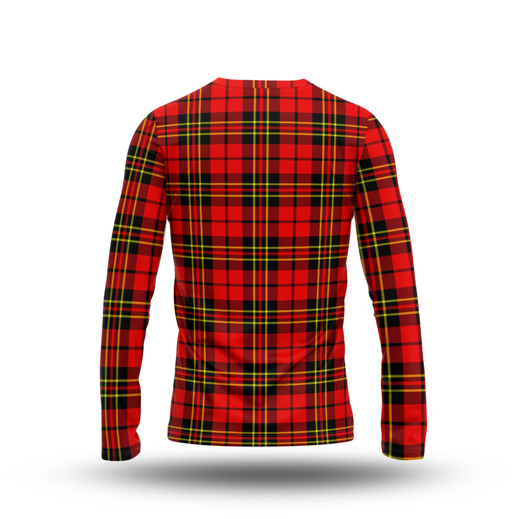 Brodie Modern Tartan Long Sleeve T-Shirt with Family Crest - Tartanvibesclothing