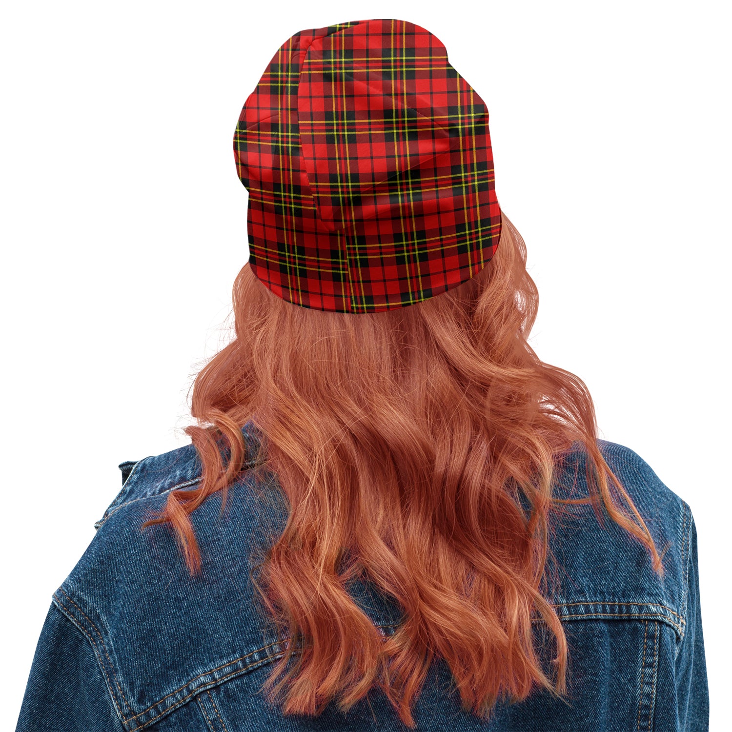 Brodie Modern Tartan Beanies Hat with Family Crest - Tartanvibesclothing