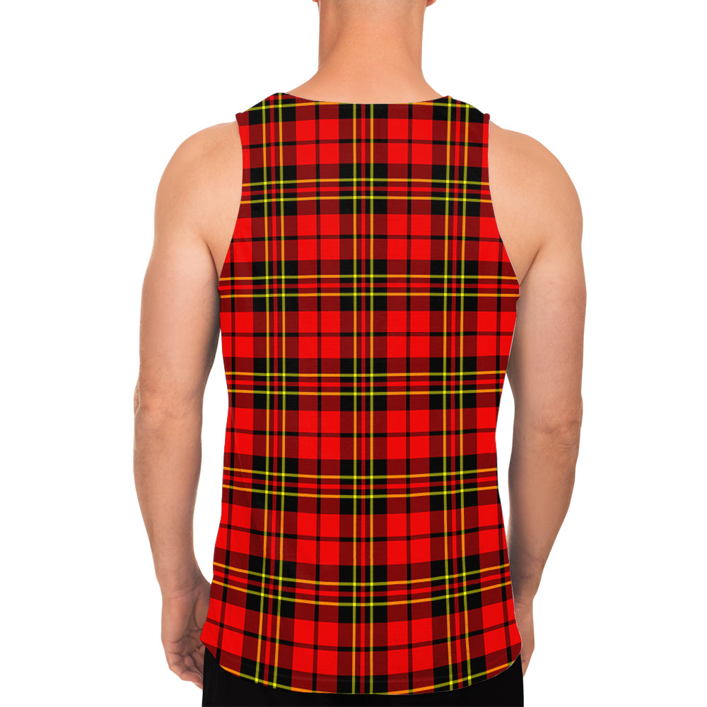 Brodie Modern Tartan Mens Tank Top with Family Crest - Tartanvibesclothing