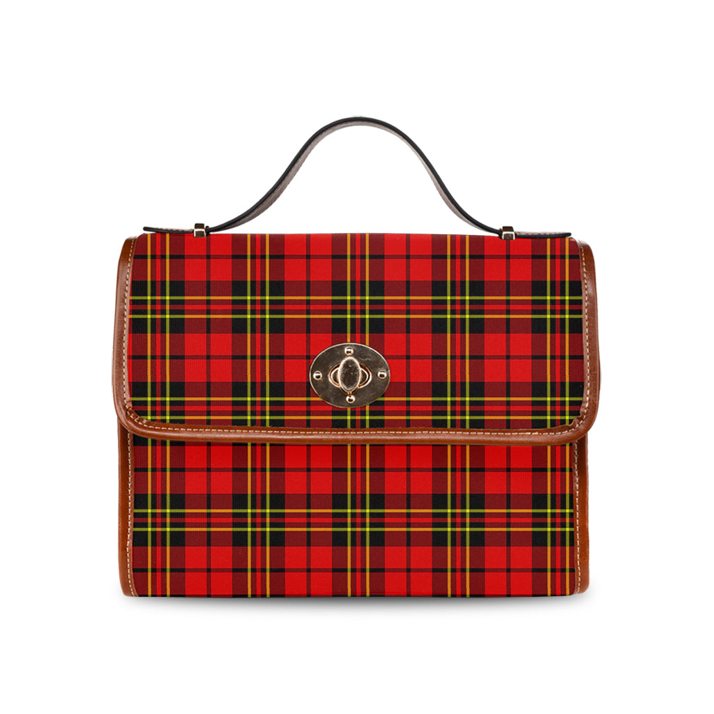 Brodie Modern Tartan Leather Strap Waterproof Canvas Bag - Tartanvibesclothing