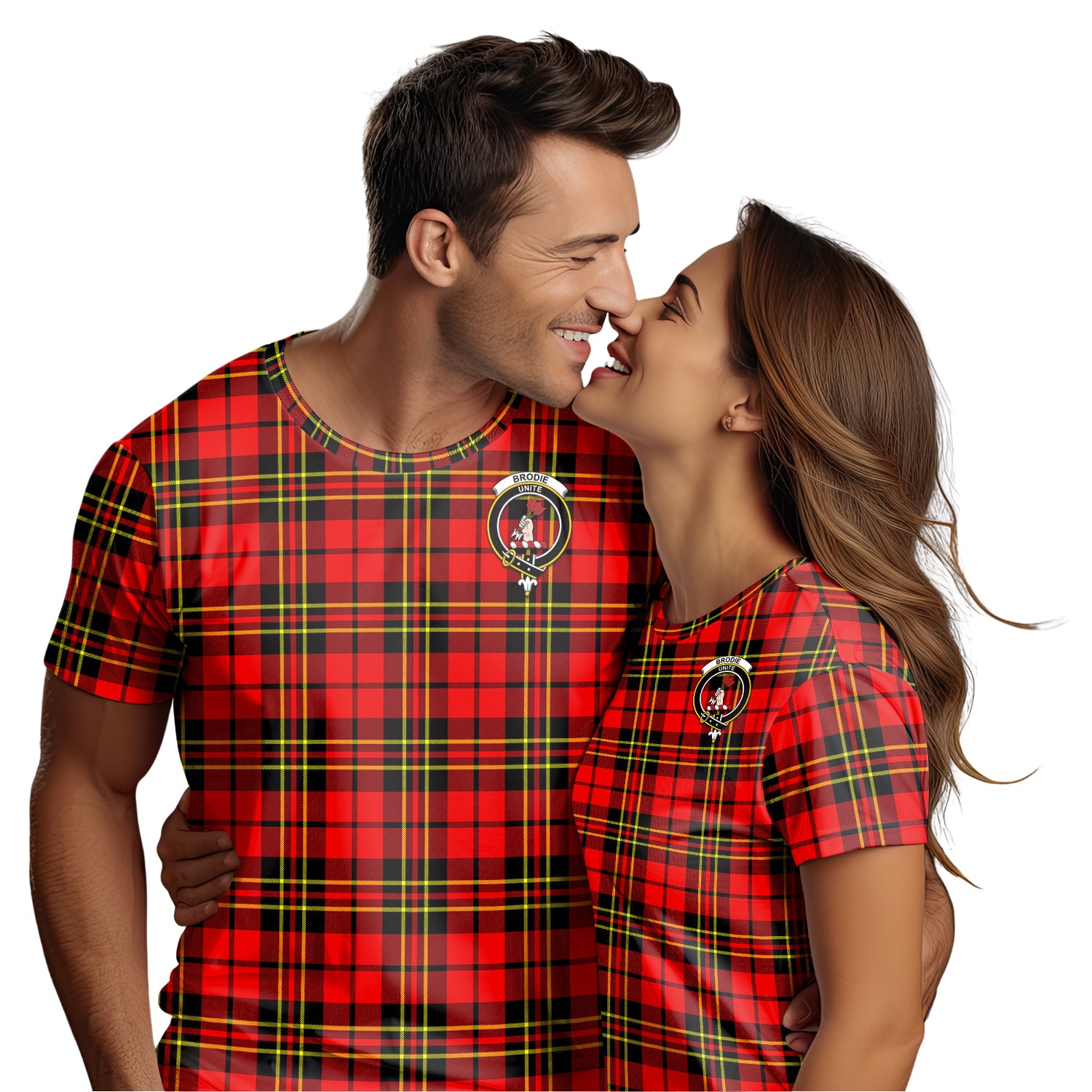 Brodie Modern Tartan T-Shirt with Family Crest - Tartan Vibes Clothing