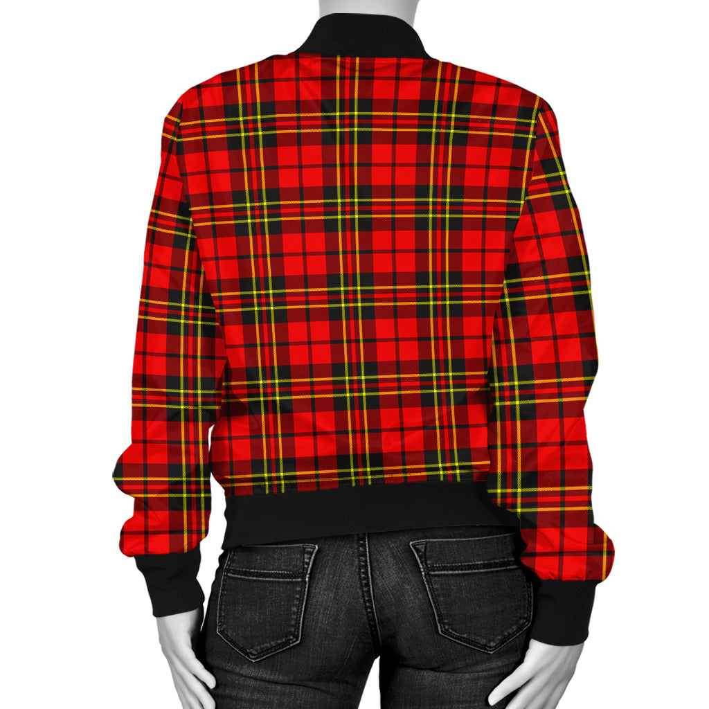 Brodie Modern Tartan Bomber Jacket with Family Crest - Tartanvibesclothing