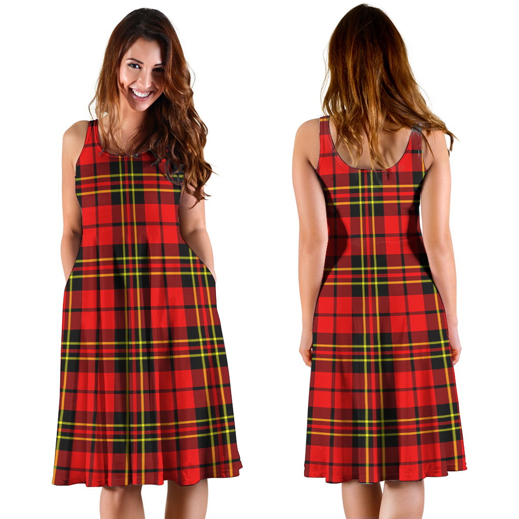 Brodie Modern Tartan Sleeveless Midi Womens Dress - Tartanvibesclothing