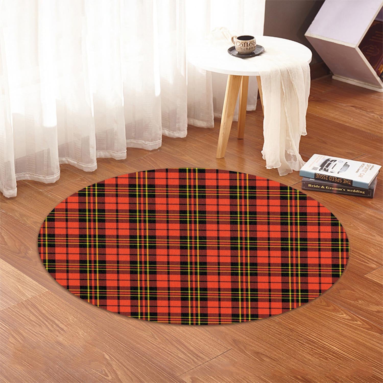 Brodie Modern Tartan Round Rug - Tartanvibesclothing