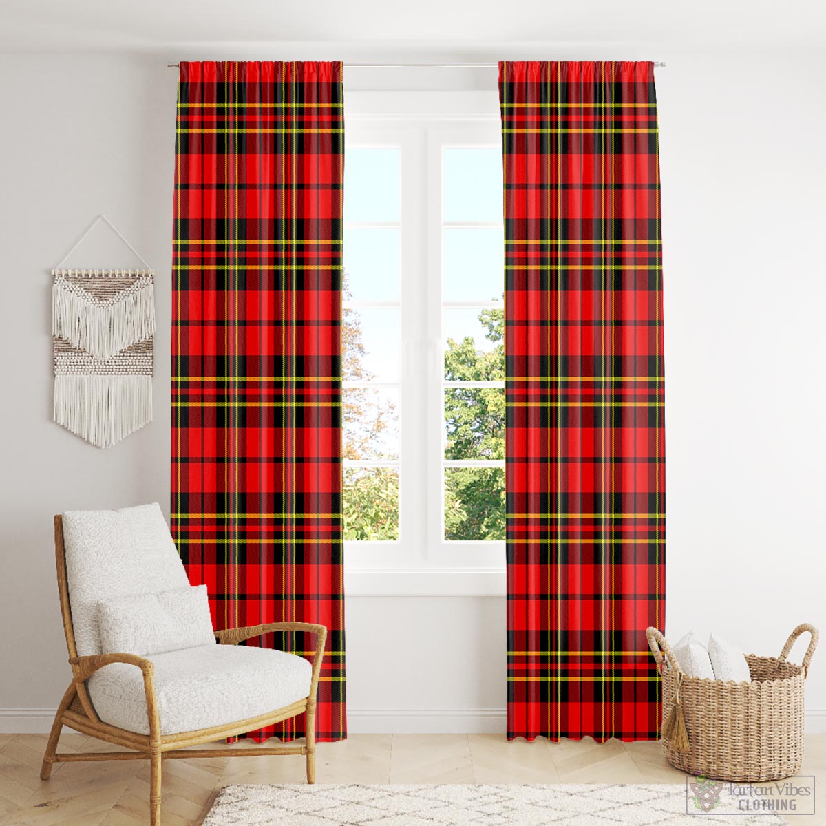 Brodie Modern Tartan Window Curtain