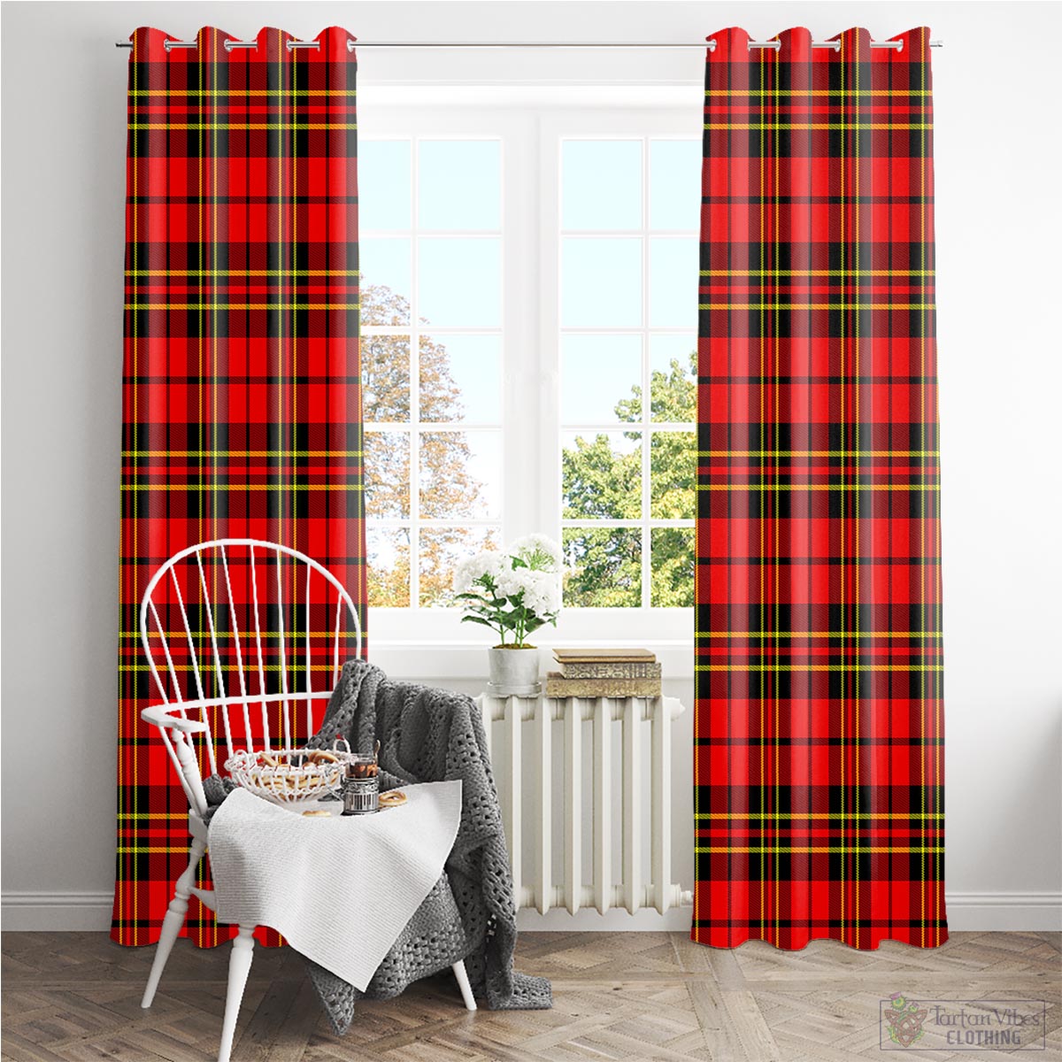 Brodie Modern Tartan Window Curtain