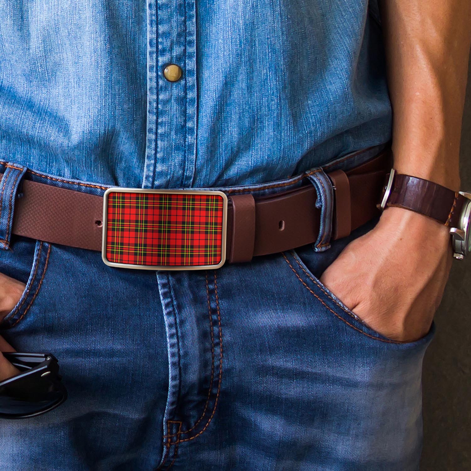 Brodie Modern Tartan Belt Buckles - Tartanvibesclothing