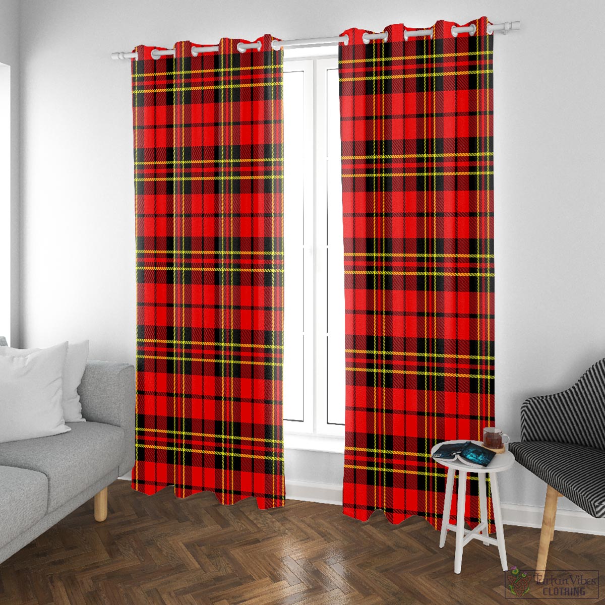 Brodie Modern Tartan Window Curtain