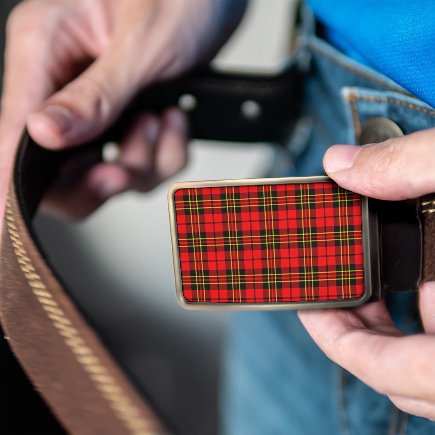 Brodie Modern Tartan Belt Buckles - Tartanvibesclothing