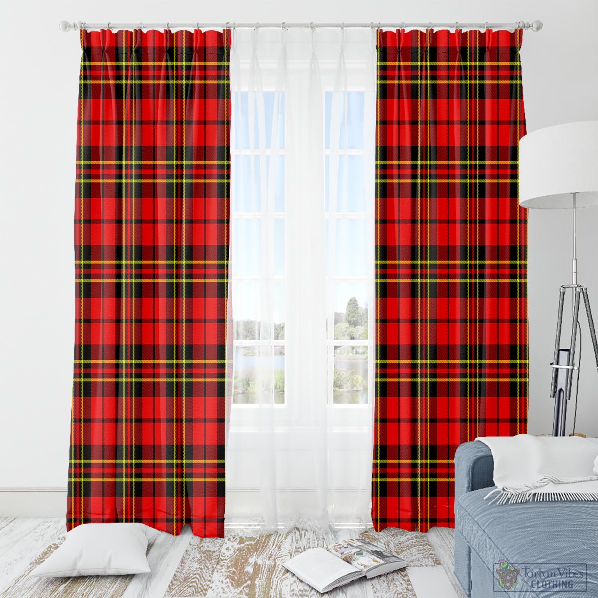 Brodie Modern Tartan Window Curtain