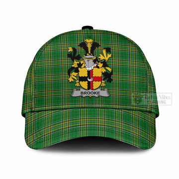 Brooke Irish Clan Tartan Classic Cap with Coat of Arms