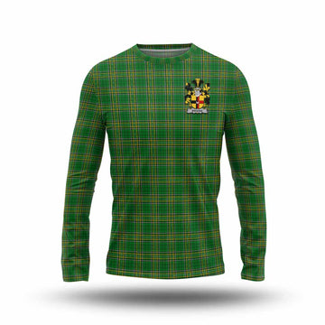 Brooke Irish Clan Tartan Long Sleeve T-Shirt with Coat of Arms