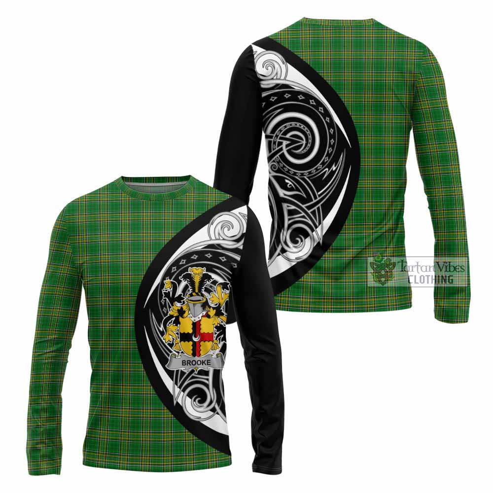 Brooke Irish Clan Long Sleeve T-Shirt Celtic Circle Style - Tartan Vibes Clothing