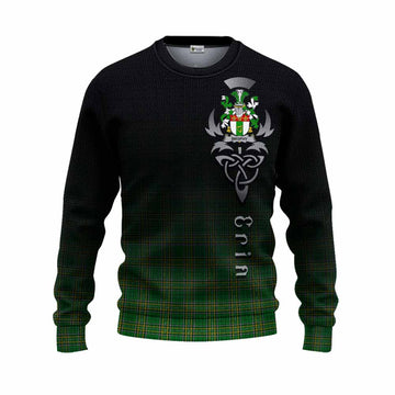 Brophy Irish Clan Knitted Sweater with Coat of Arms Erin Go Bragh Celtic Inspired Unisex - Tartan Vibes Clothing