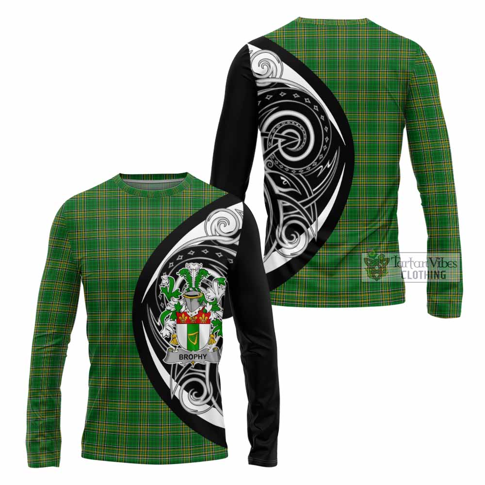 Brophy Irish Clan Long Sleeve T-Shirt Celtic Circle Style - Tartan Vibes Clothing