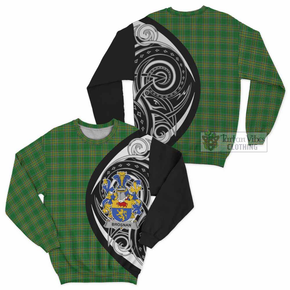 Brosnan Irish Clan Sweatshirt Celtic Circle Style - Tartan Vibes Clothing