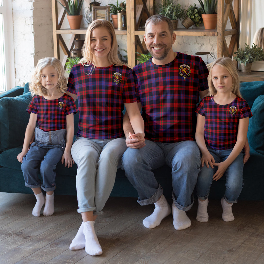 Broun Modern Tartan T-Shirt with Family Crest Kid's Shirt - Tartan Vibes Clothing