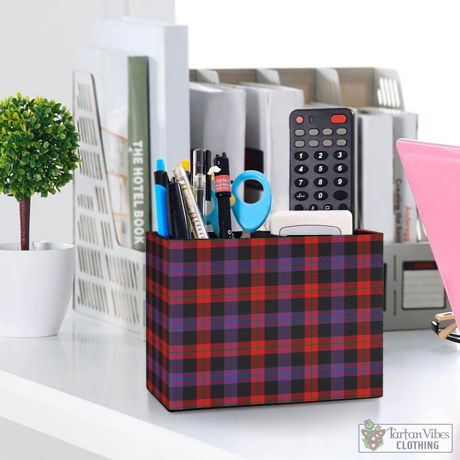 Tartan Vibes Clothing Broun Modern Tartan Pen Holder