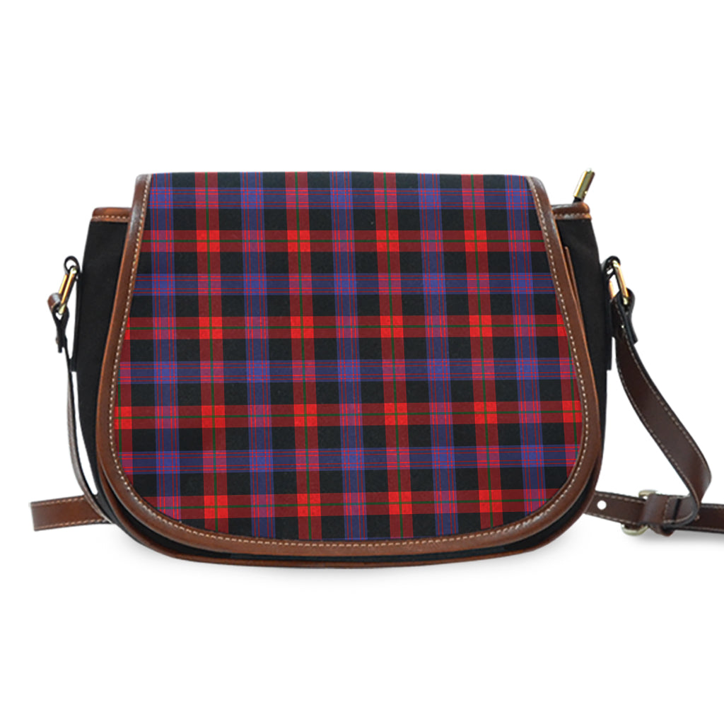 Broun Modern Tartan Saddle Bag One Size - Tartan Vibes Clothing