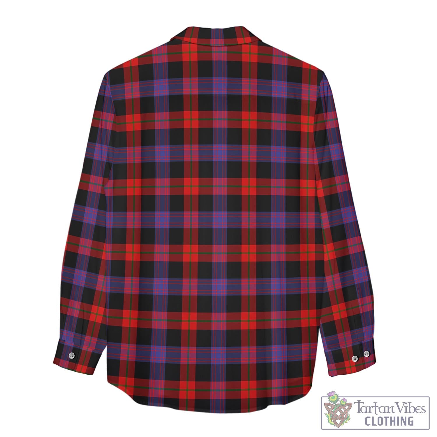 Tartan Vibes Clothing Broun Modern Tartan Womens Casual Shirt with Family Crest