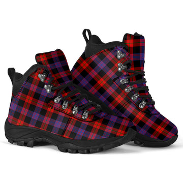 Broun Modern Tartan Alpine Boots