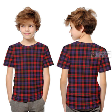 Broun Modern Tartan Kid T-Shirt