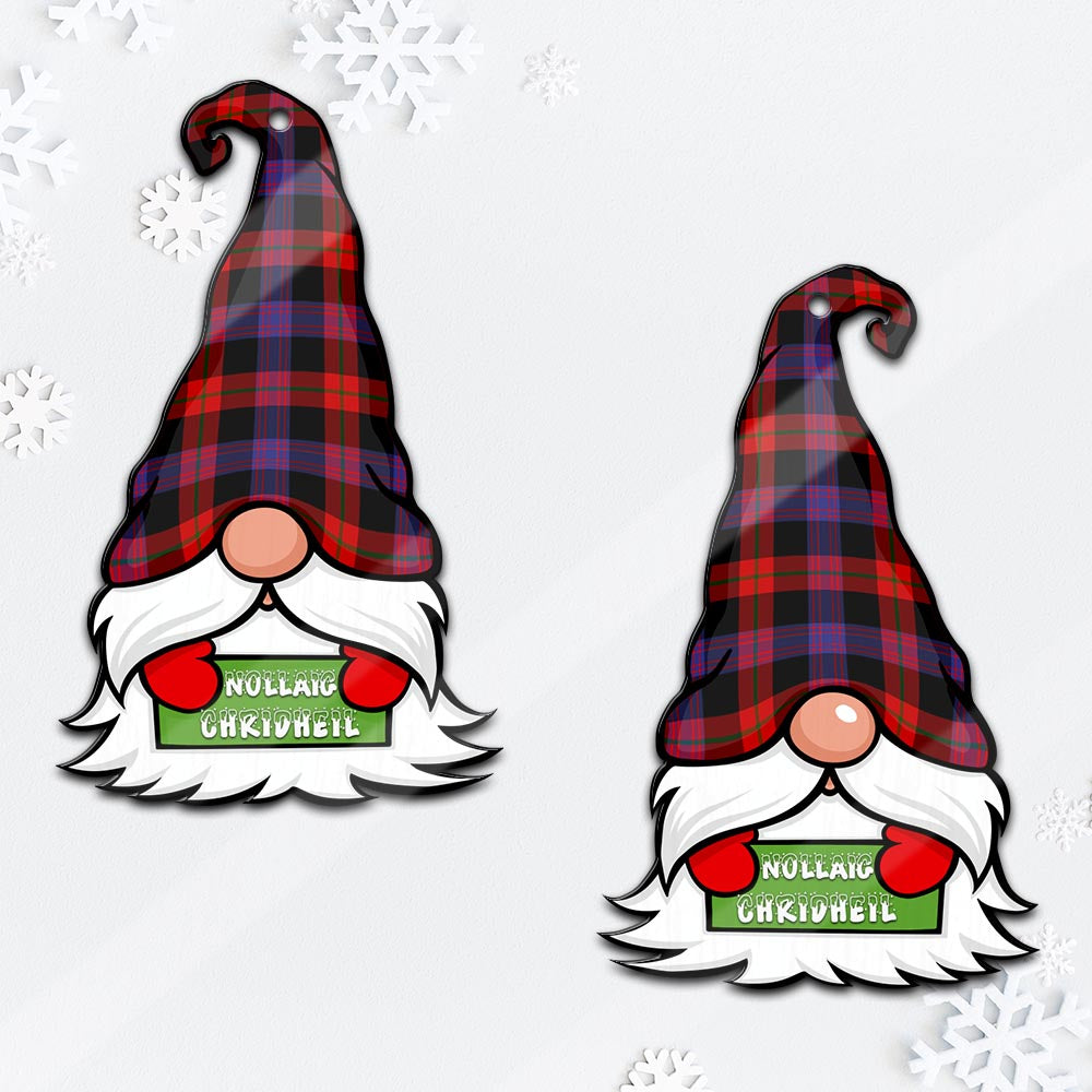 Broun Modern Gnome Christmas Ornament with His Tartan Christmas Hat - Tartan Vibes Clothing