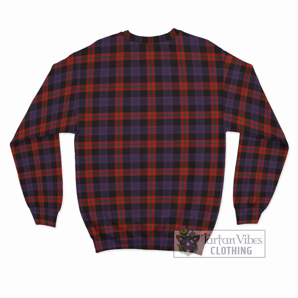 Broun Modern Tartan Sweatshirt with Family Crest DNA In Me Style - Tartanvibesclothing Shop