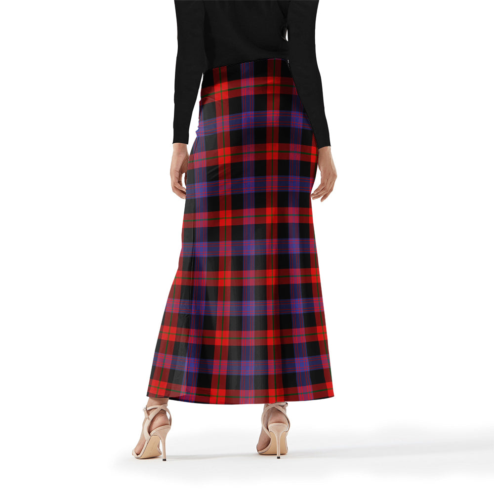 Broun Modern Tartan Womens Full Length Skirt - Tartanvibesclothing