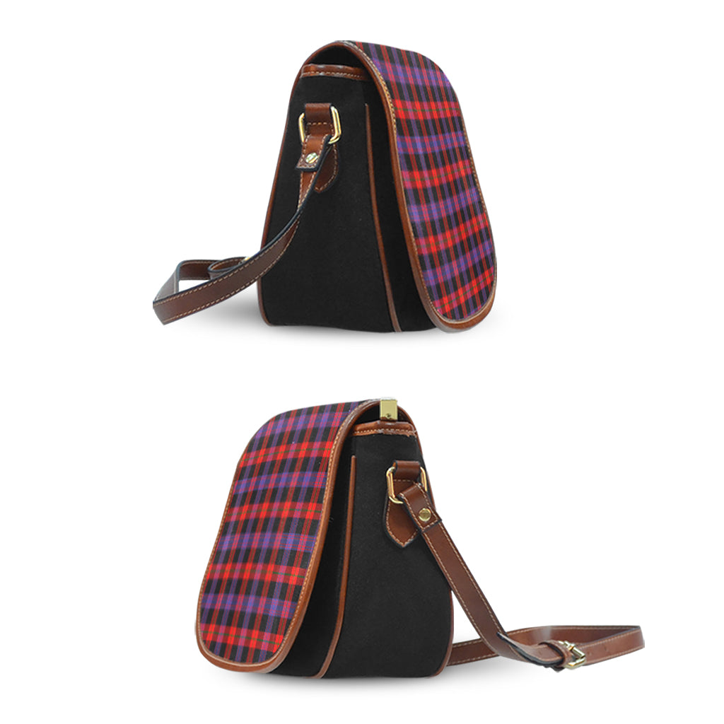 Broun Modern Tartan Saddle Bag - Tartan Vibes Clothing