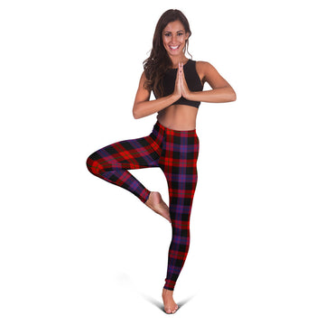 Broun Modern Tartan Womens Leggings