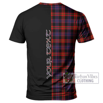 Broun Modern Tartan T-Shirt with Family Crest and Half Of Me Style