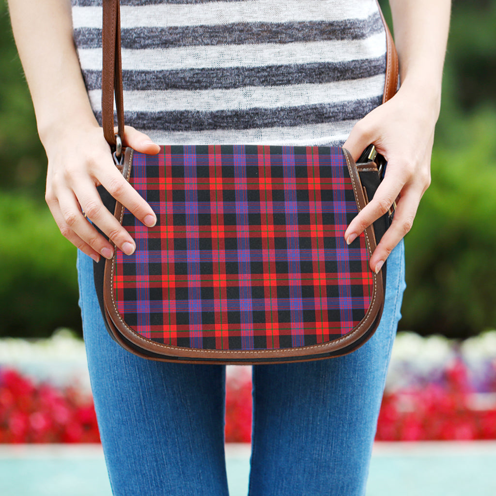 Broun Modern Tartan Saddle Bag - Tartan Vibes Clothing