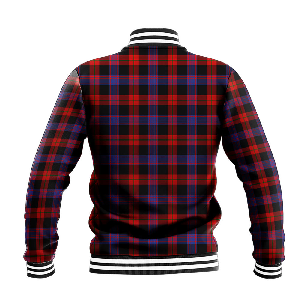 Broun Modern Tartan Baseball Jacket with Family Crest - Tartan Vibes Clothing