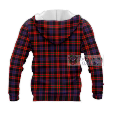 Broun Modern Tartan Knitted Hoodie with Family Crest DNA In Me Style