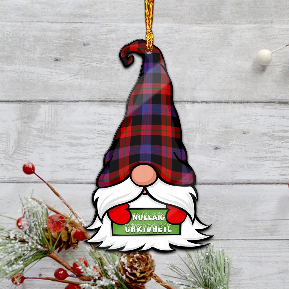 Broun Modern Gnome Christmas Ornament with His Tartan Christmas Hat - Tartan Vibes Clothing