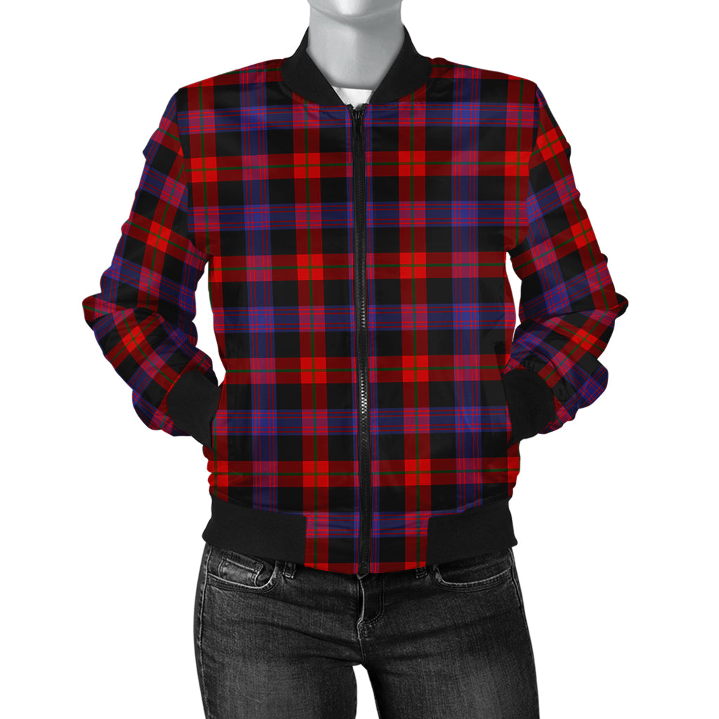 Broun Modern Tartan Bomber Jacket - Tartanvibesclothing