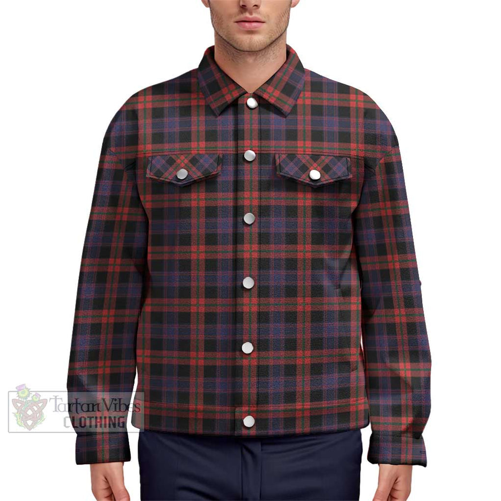 Brown (Broun) Tartan Unisex Lapel Cotton Jacket Unisex - Tartan Vibes Clothing