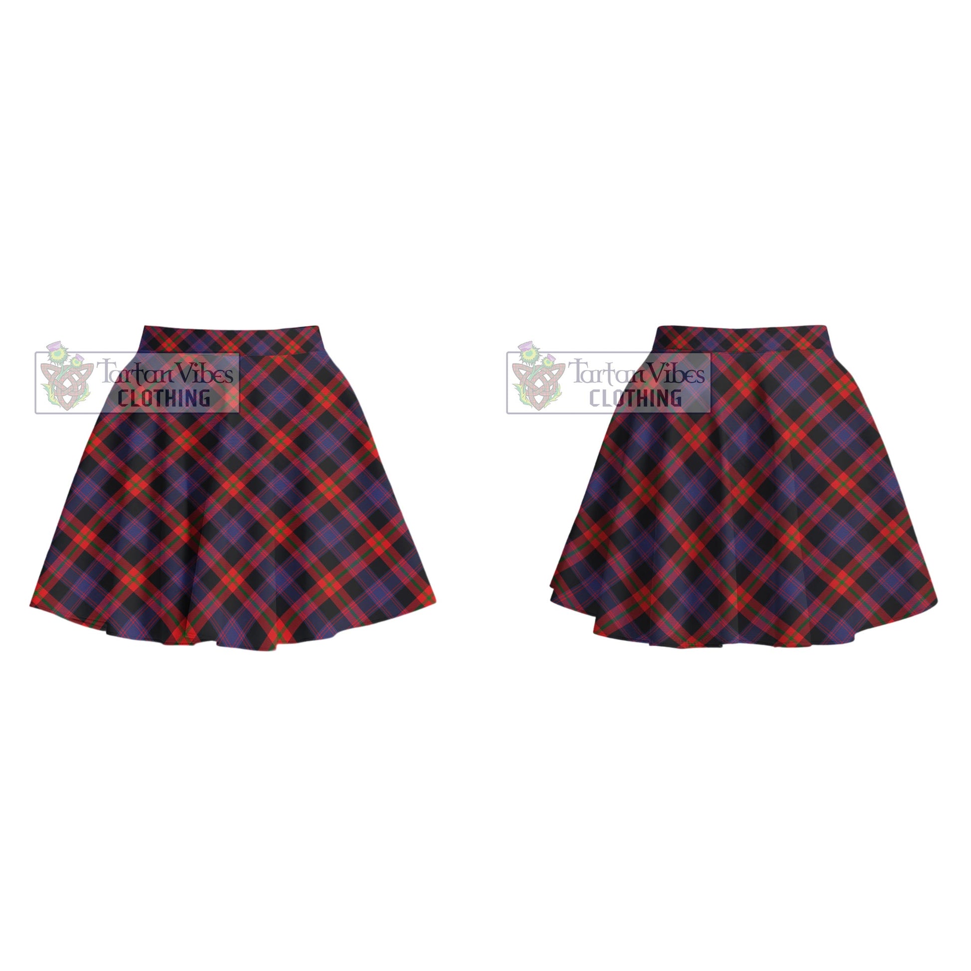 Tartan Vibes Clothing Brown Tartan Women's Plated Mini Skirt