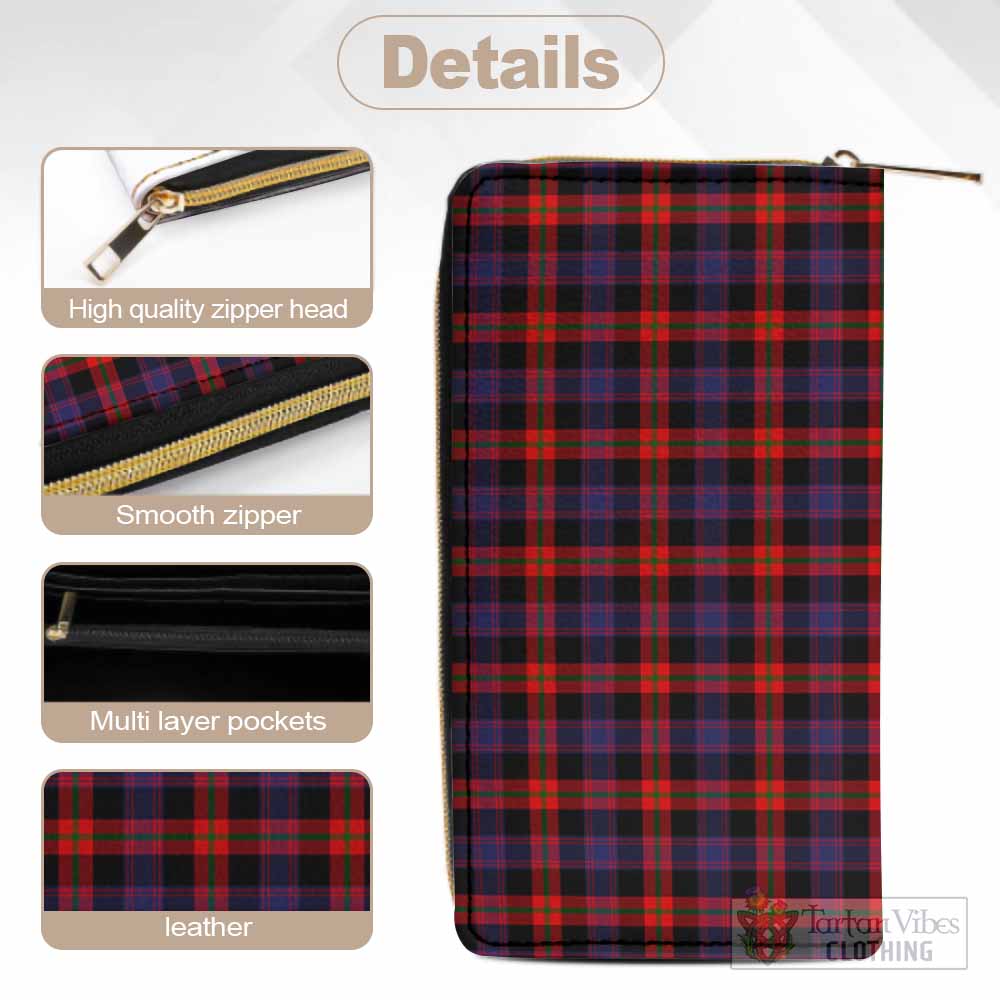 Brown (Broun) Tartan Women's Leather Wallet - Tartan Vibes Clothing