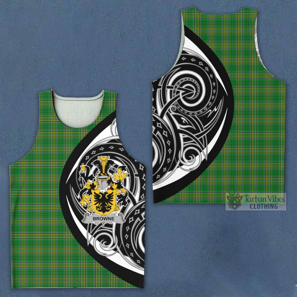 Browne Irish Clan Men's Tank Top Celtic Circle Style - Tartan Vibes Clothing