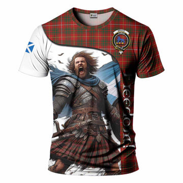 Bruce Crest Tartan T-Shirt Inspired by the Freedom of Scottish Warrior