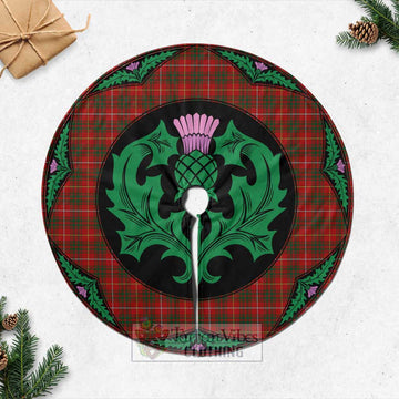 Bruce Tartan Christmas Tree Skirt Scottish Thistle Style