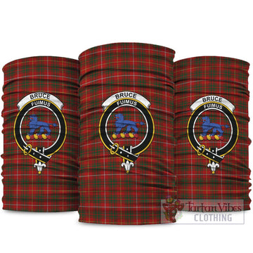 Bruce Tartan Neck Gaiters, Tartan Bandanas, Tartan Head Band with Family Crest