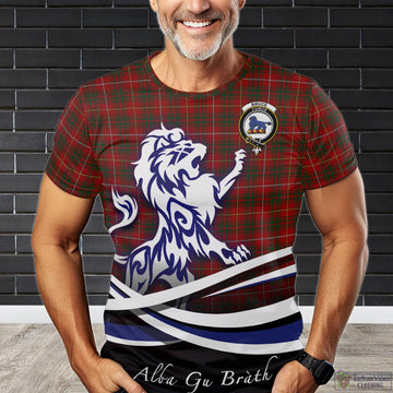 Bruce Tartan T-Shirt with Alba Gu Brath Regal Lion Emblem