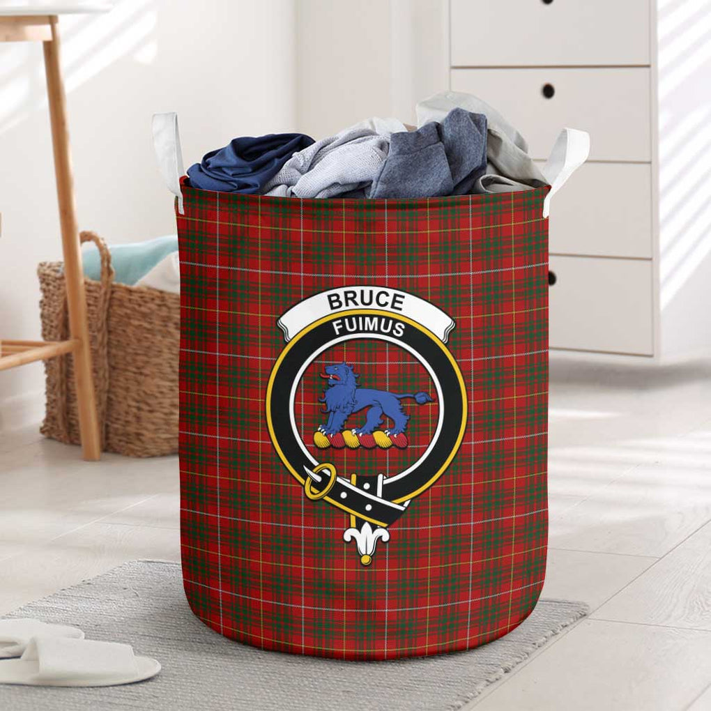 Bruce Tartan Laundry Basket with Family Crest One Size - Tartanvibesclothing Shop