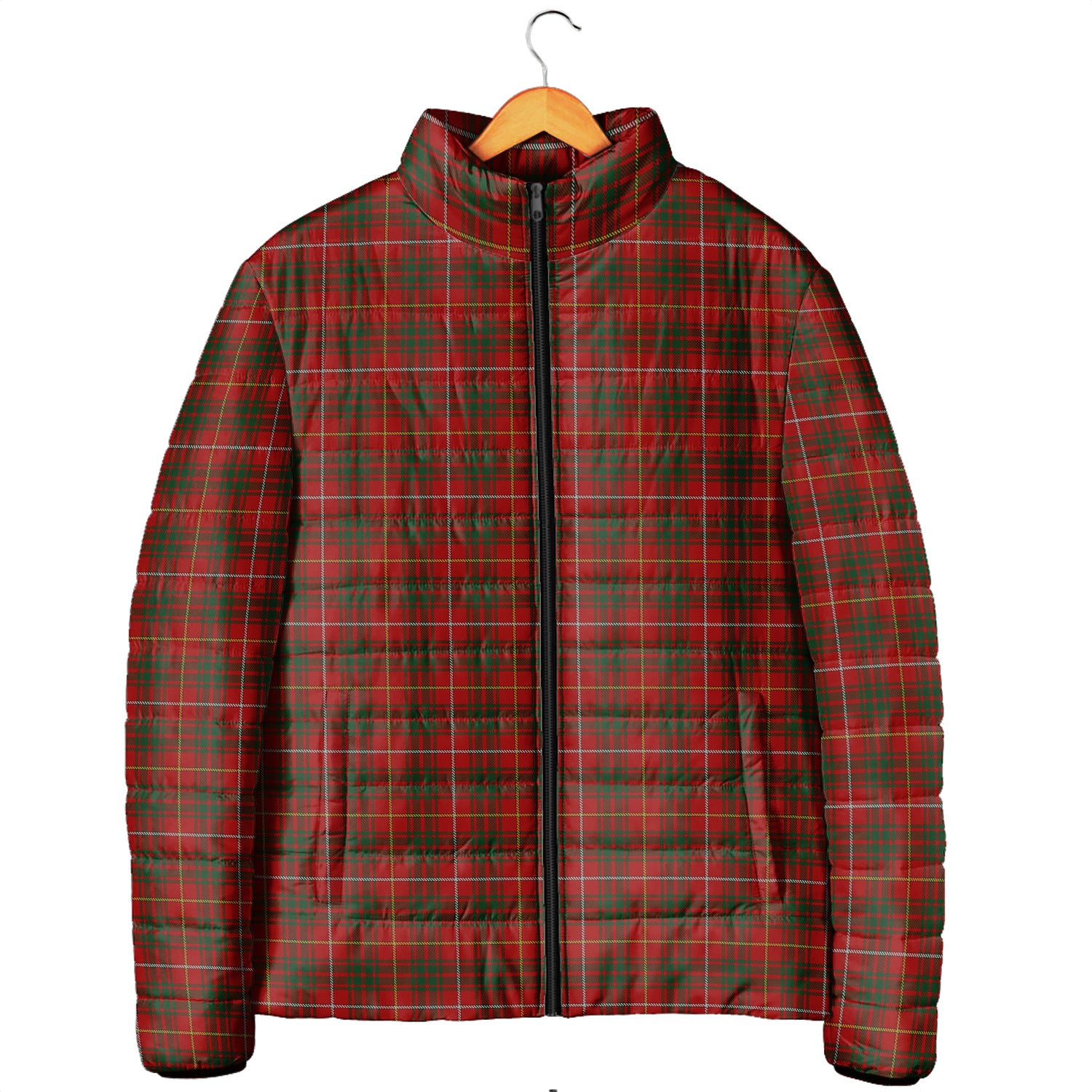 Bruce Tartan Padded Jacket Men's Padded Jacket - Tartan Vibes Clothing