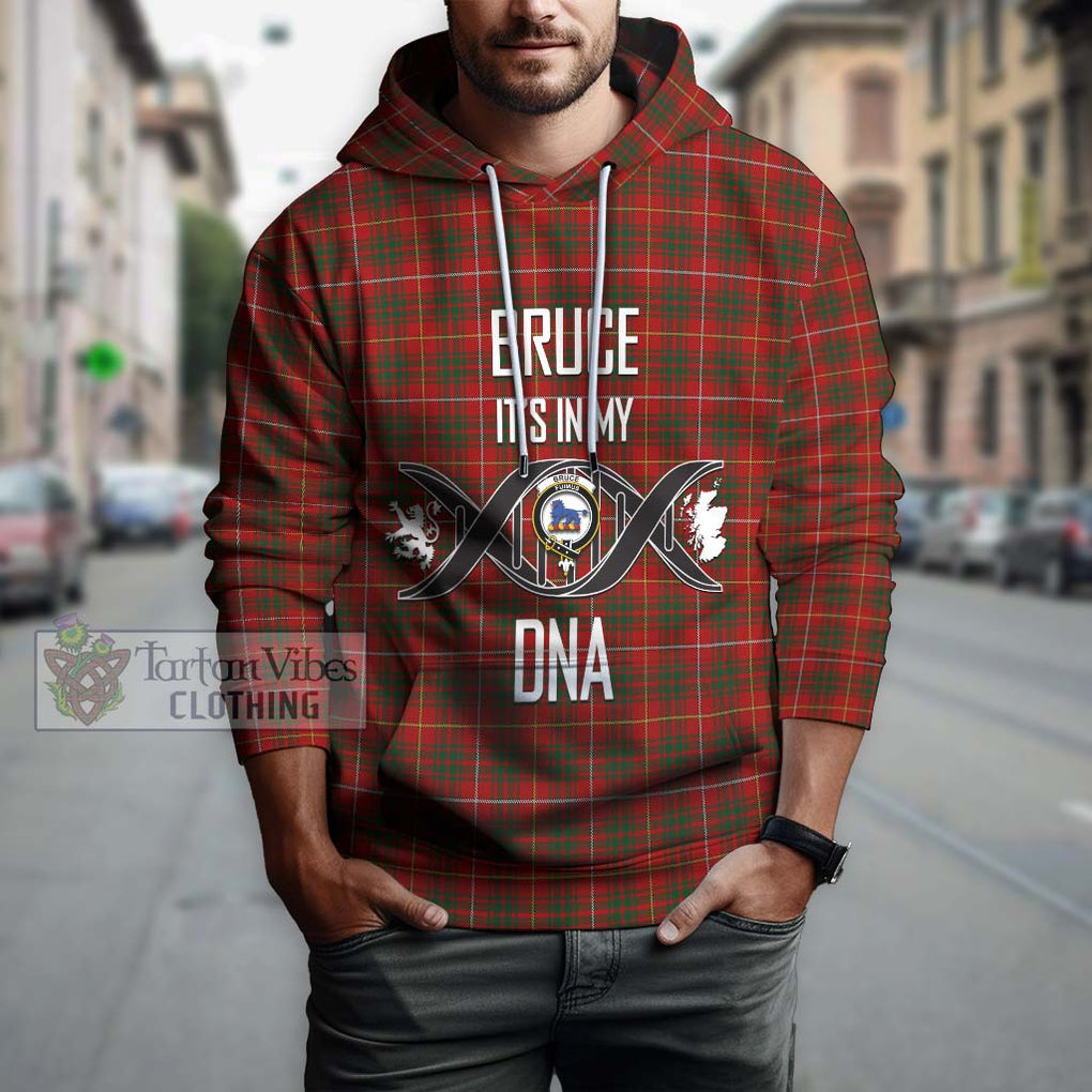 Bruce Tartan Hoodie with Family Crest DNA In Me Style Pullover Hoodie - Tartanvibesclothing Shop