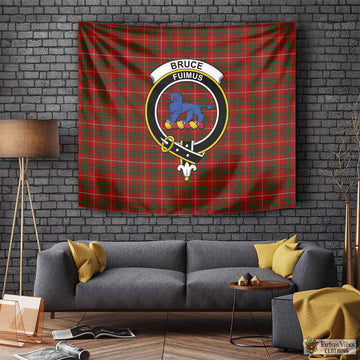 Bruce Tartan Tapestry Wall Hanging and Home Decor for Room with Family Crest