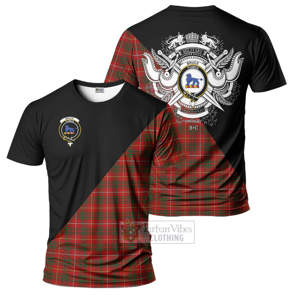 Bruce Tartan T-Shirt with Family Crest and Military Logo Style Kid's Shirt - Tartanvibesclothing Shop